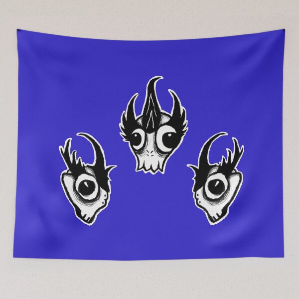 Item preview, Blue Happy Skulls designed and sold by Platinumfrog.