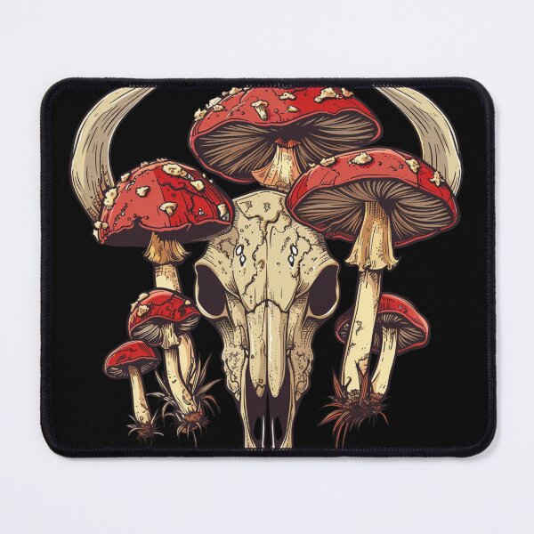 Item preview, Skull Mushrooms Natural Motif designed and sold by titanosdesign.