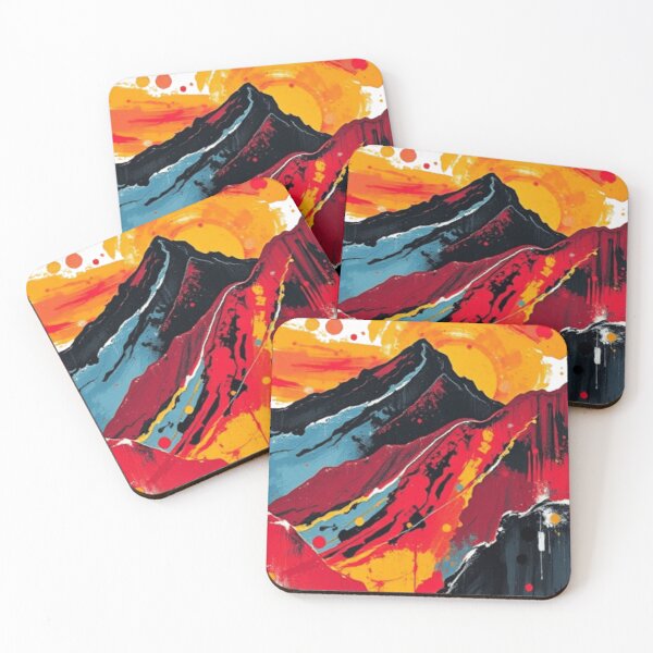 Item preview, Sunset mountain range designed and sold by GiantTaro.
