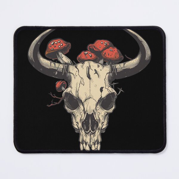 Item preview, Skull Mushrooms Natural Motif designed and sold by titanosdesign.