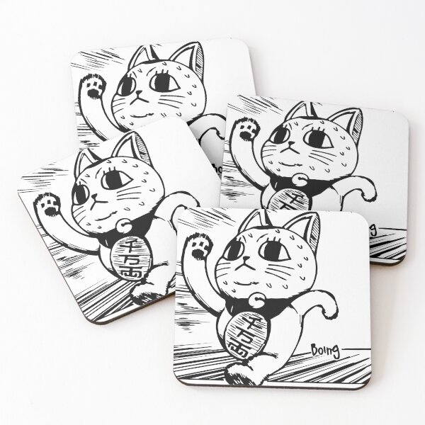 Item preview, anime cat running away designed and sold by Crunsh.