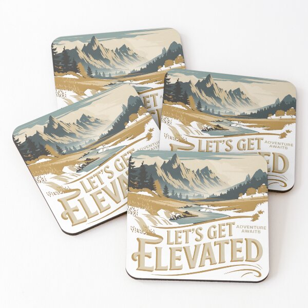 Item preview, Let’s Get Elevated Adventure Typography. designed and sold by SalahuTheBoss.