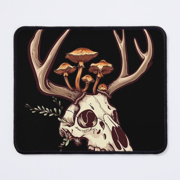 Item preview, Skull Mushrooms Natural Motif designed and sold by titanosdesign.