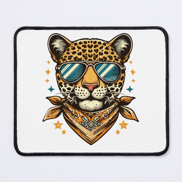 Item preview, Leopard Wearing Leopard Scarf Animal Wearing Sunglasses designed and sold by Artistoos.
