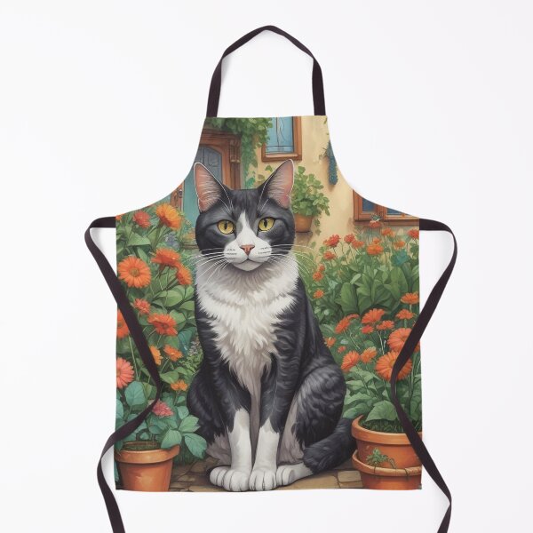 Item preview, Black and white cat designed and sold by GasconyPassion.