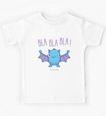 Cute Dracula Bat Blablabla Kids Tee