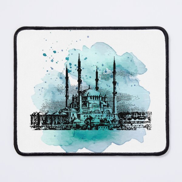 Item preview, Majestic Mosque on Watercolour Background designed and sold by RaiyaTees.