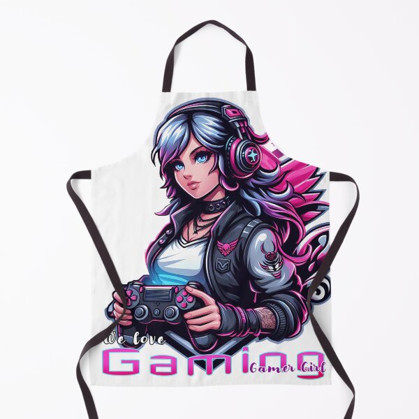 Item preview, Anime/Manga Art, Woman with Controller, Gamepad, Wings, We Love Video Games designed and sold by Salimgor Hangaround Music.