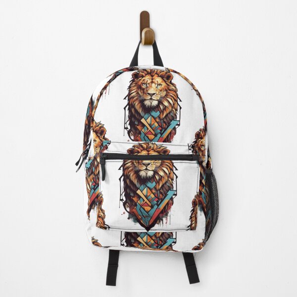 Item preview, Bold Roar: Graffiti-Inspired Geometric Lion Design designed and sold by Pixel Palette.
