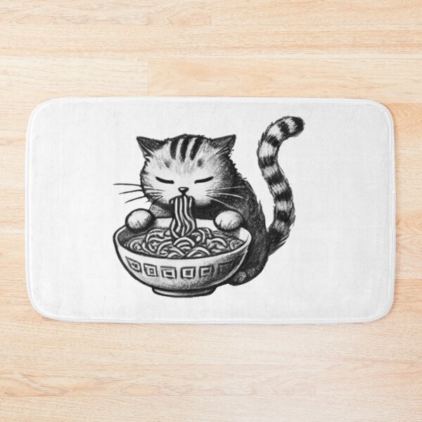 Aperçu de l'œuvre Chat Ramen 26 créée et vendue par S.Lindsay Designs.