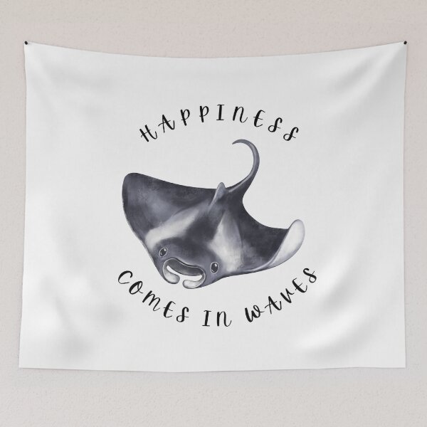 Item preview, Happiness Comes in Waves Diving T-Shirt designed and sold by TheDiveShirt.