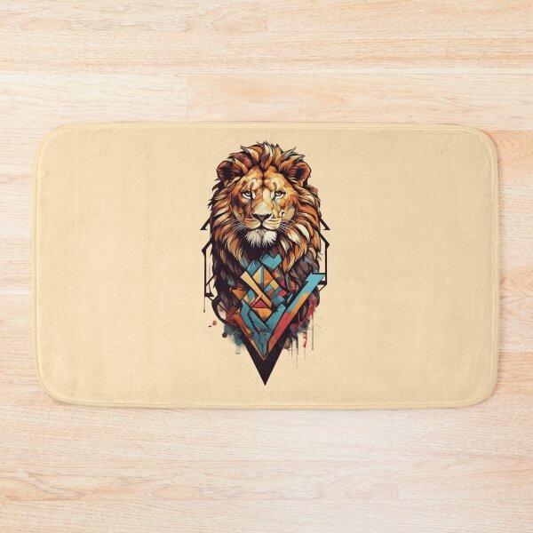 Item preview, Bold Roar: Graffiti-Inspired Geometric Lion Design designed and sold by Pixel Palette.