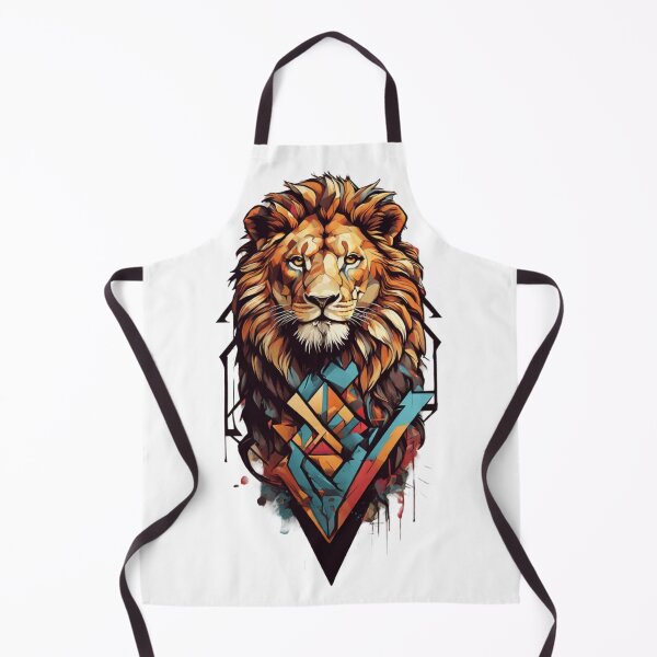 Item preview, Bold Roar: Graffiti-Inspired Geometric Lion Design designed and sold by Pixel Palette.