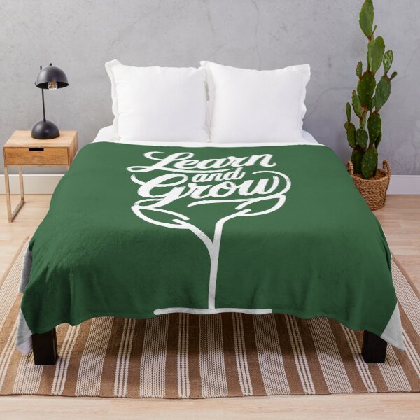 Item preview, Learn and Grow Inspirational Green Design designed and sold by RaiyaTees.