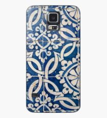 Portugiesisches Azulejo der Weinlese Hülle & Klebefolie für Samsung Galaxy