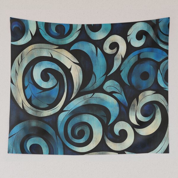 Item preview, New Zealand Paua Māori Pattern Koru Design 325 designed and sold by GrinGalore.