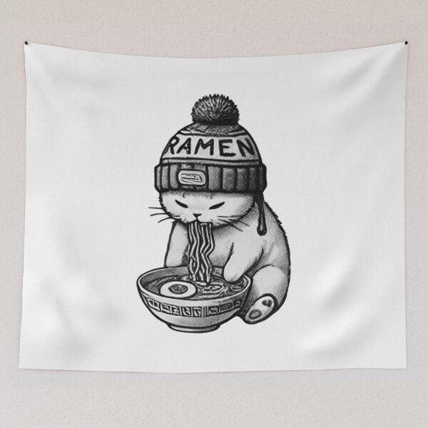 Item preview, Ramen Cat 28 designed and sold by S.Lindsay Designs.