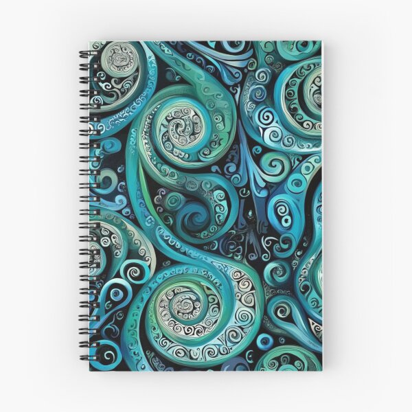 Item preview, New Zealand Paua Māori Pattern Koru Design 327 designed and sold by GrinGalore.