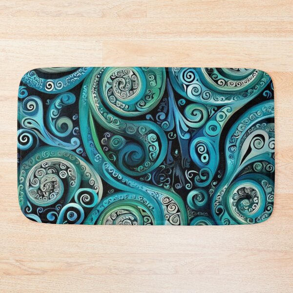 Item preview, New Zealand Paua Māori Pattern Koru Design 327 designed and sold by GrinGalore.