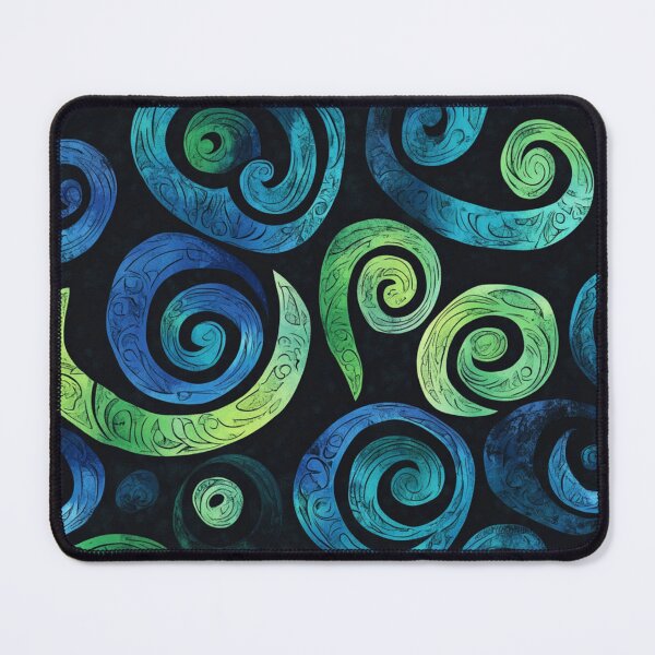 Item preview, New Zealand Paua Māori Pattern Koru Design 328 designed and sold by GrinGalore.