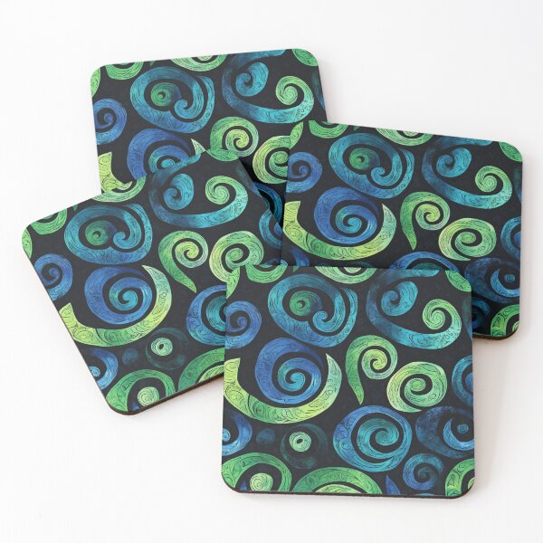 Item preview, New Zealand Paua Māori Pattern Koru Design 328 designed and sold by GrinGalore.