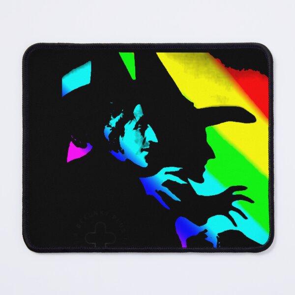 Item preview, wicked witch groovy retro mask rainbow edit print designed and sold by mystic lady vintage art and fashion designs.