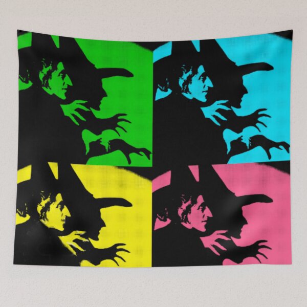 Item preview, pop art digital mixed medium  wicked witch print  designed and sold by mystic lady vintage art and fashion designs.