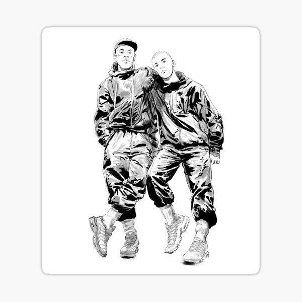 Item preview, Bad Boys (white background) designed and sold by Perochan.