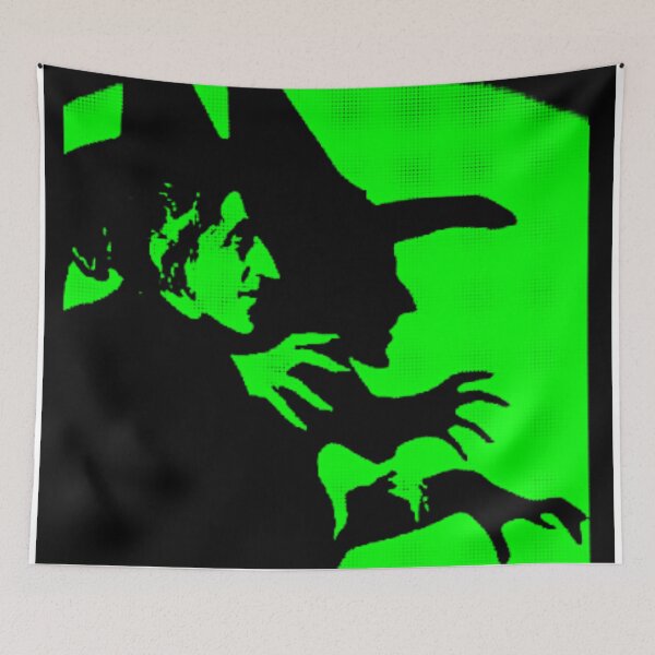 Item preview, Green & gross witch wicked oz edit Pop art edit print  designed and sold by mystic lady vintage art and fashion designs.