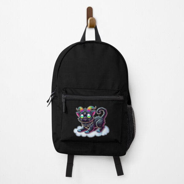 Item preview, Rainbow Horned Cat – Cute Demon on a Cloud designed and sold by sekrecja.