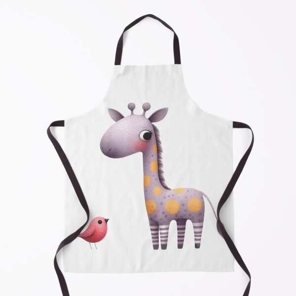 Item preview, A whimsical illustration of happy giraffe designed and sold by Beyondnote-Art.