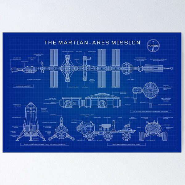 Item preview, The Martian - Ares Mission (Blueprint) designed and sold by BGALAXY.