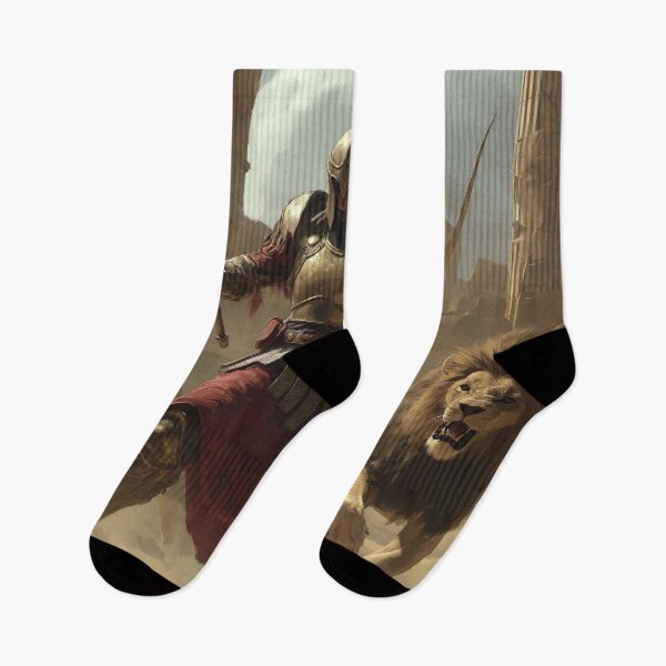Item preview, Desert Warrior: Battle with Lions designed and sold by FireScreen.