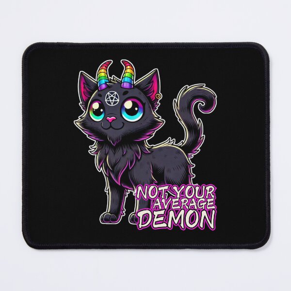 Item preview, Not Your Average Demon – Rainbow-Horned Cat designed and sold by sekrecja.