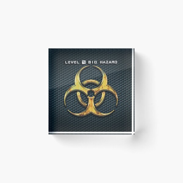Item preview, Level 4 Bio Hazard Warning in a post apocalyptic universe designed and sold by Old Curiosity.