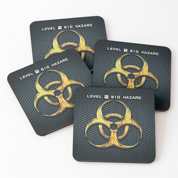 Item preview, Level 4 Bio Hazard Warning in a post apocalyptic universe designed and sold by Old Curiosity.