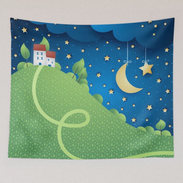 Item preview, Over the Hills, at Night designed and sold by LuisaVenturoli.