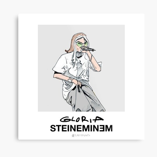 Glora Steineminem Metal Print