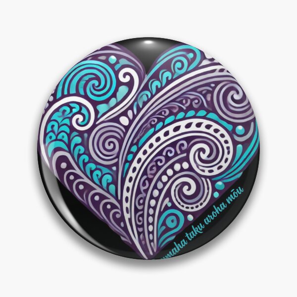 Item preview, Taumaha taku aroha mōu - Vibrant Valentines Day Art #1 designed and sold by 2-Tama-Toi.