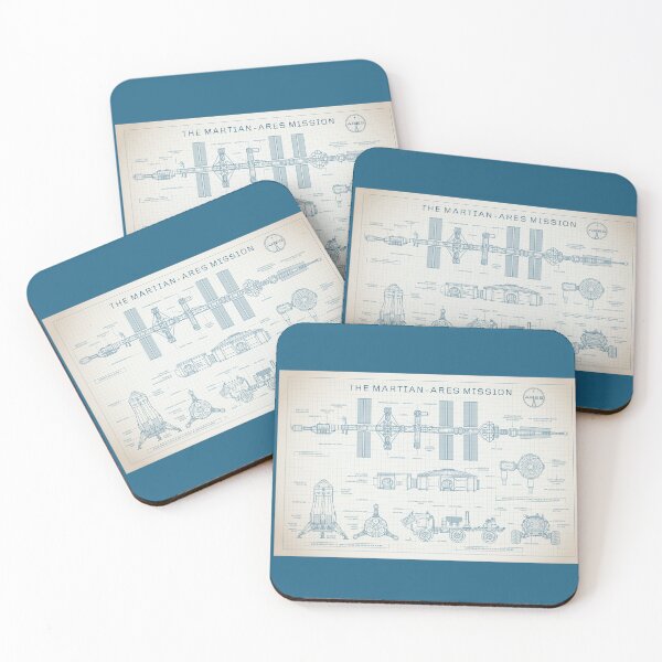 Item preview, The Martian - Ares Mission (Light Blue Ivory Blueprint) designed and sold by BGALAXY.
