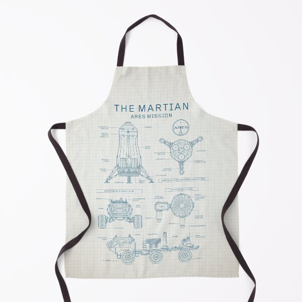 Item preview, The Martian - Ares Mission (Light Blue Ivory Blueprint) designed and sold by BGALAXY.