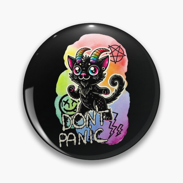 Item preview, Don’t Panic – Rainbow Demon Cat designed and sold by sekrecja.