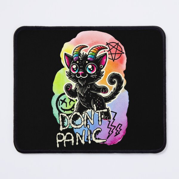 Item preview, Don’t Panic – Rainbow Demon Cat designed and sold by sekrecja.