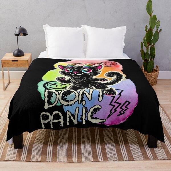 Item preview, Don’t Panic – Rainbow Demon Cat designed and sold by sekrecja.