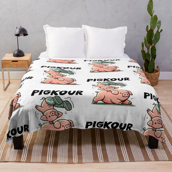 Item preview, Pigs doing parkour flips pigkour funny meme designed and sold by ChadWizard.