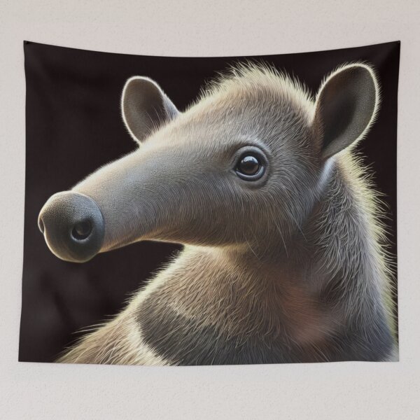 Item preview, Cute portrait of an anteater designed and sold by DamioPolArt.