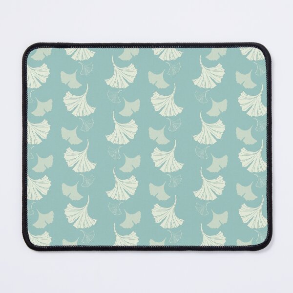 Item preview, Cascading Ginkgo in aqua designed and sold by LisaLeQuelenec.