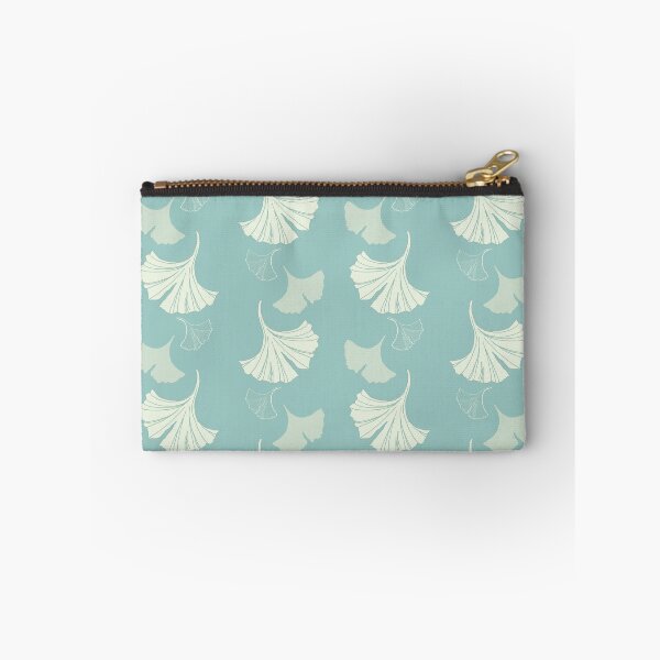 Item preview, Cascading Ginkgo in aqua designed and sold by LisaLeQuelenec.