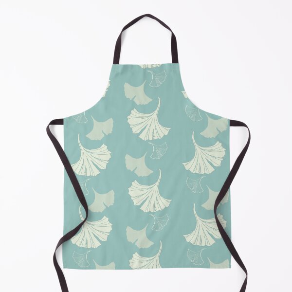 Item preview, Cascading Ginkgo in aqua designed and sold by LisaLeQuelenec.