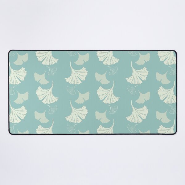 Item preview, Cascading Ginkgo in aqua designed and sold by LisaLeQuelenec.